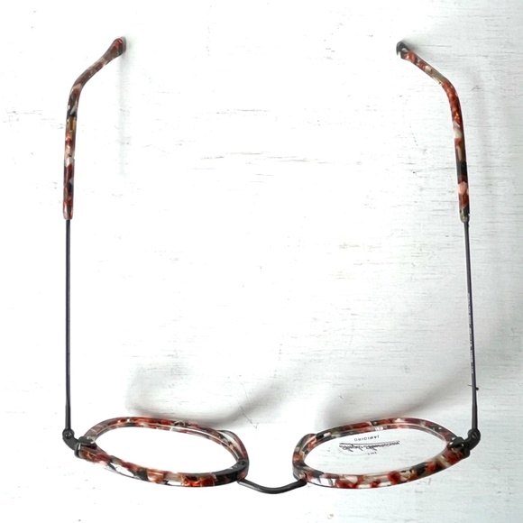 Anglo American Optical Mosaic Confetti Red Orange Multi Marble Acetate 'Rialto' - Picture 9 of 16